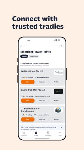 hipages — hire trusted tradies для Android — скриншот 3