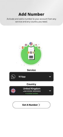 iNumber Виртуальный Номер SMS для Android — скриншот 4