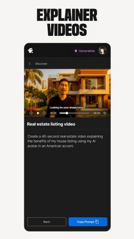 invideo AI: AI Video Generator для Android — скриншот 3