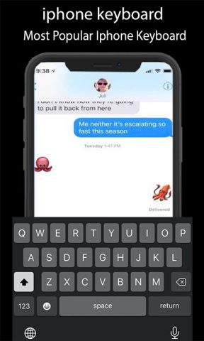iphone keyboard : iOS Emojis для Android — скриншот 2