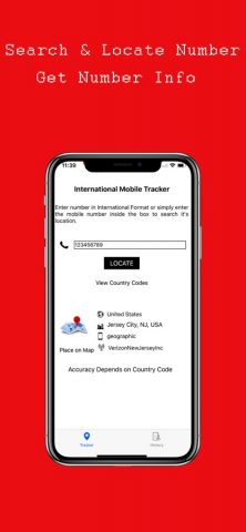 mobile tracker, number finder для iOS — скриншот 1