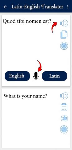 переводчик латинского для Android — скриншот 2