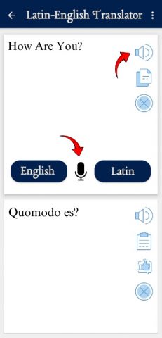 переводчик латинского для Android — скриншот 3