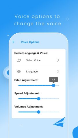 преобразовать текст в речь для Android — скриншот 5