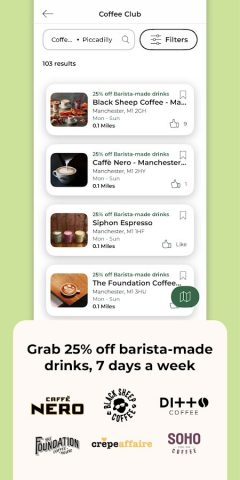 tastecard для Android — скриншот 4