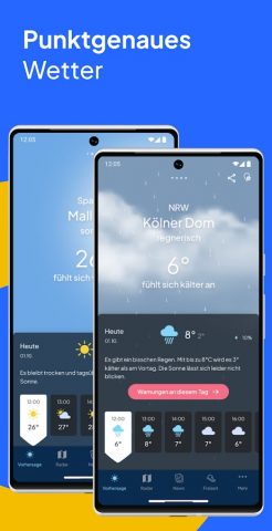 wetter.de Wetter & Regenradar для Android — скриншот 1
