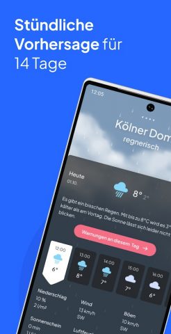 wetter.de Wetter & Regenradar для Android — скриншот 2