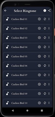 звуки кукушки для Android — скриншот 4
