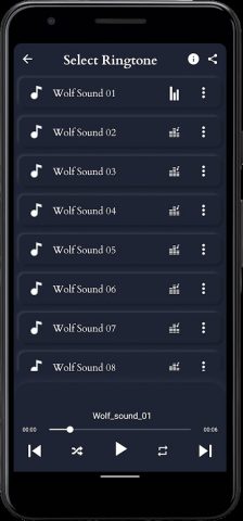звуки волка для Android — скриншот 2