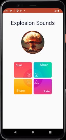 звуки взрыва для Android — скриншот 2