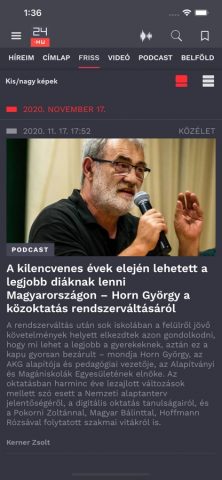 24.hu — Friss hírek для iOS — скриншот 4