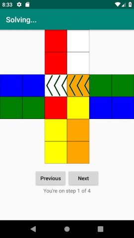2×2 Pocket Cube Solver — скриншот 3