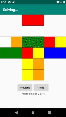 2×2 Pocket Cube Solver — скриншот 4