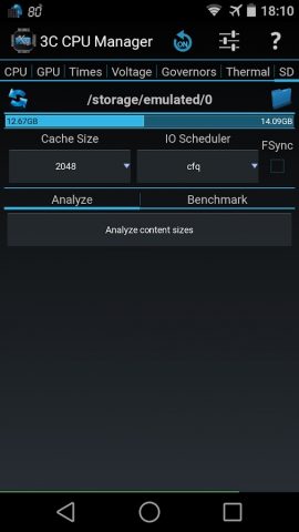 3C CPU Manager (root) для Android — скриншот 5