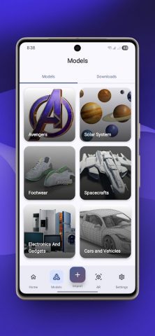 3D Viewer Pro — AR & Hologram для Android — скриншот 2