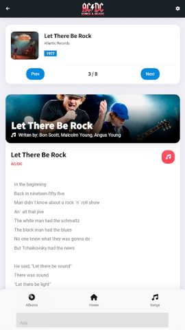 AC/DC: Songs & Music для Android — скриншот 4