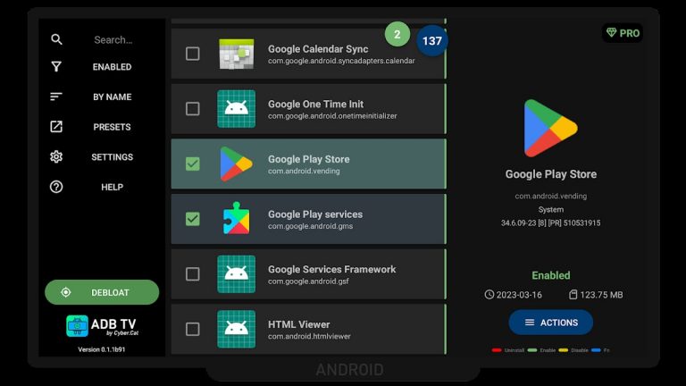 ADB TV: App Manager для Android — скриншот 2