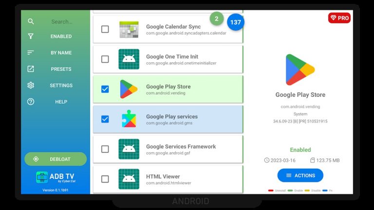 ADB TV: App Manager для Android — скриншот 3