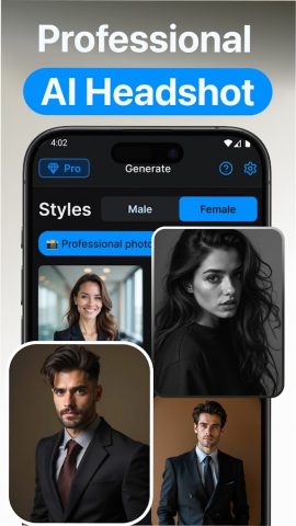 AI Headshot Generator для Android — скриншот 3