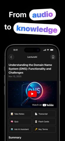 AI Конспектор: ЛекцияAI для iOS — скриншот 1