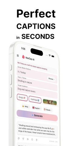 AI Social Media Post Copilot для Android — скриншот 1