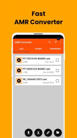 AMR to MP3 Converter для Android — скриншот 1