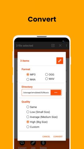 AMR to MP3 Converter для Android — скриншот 2