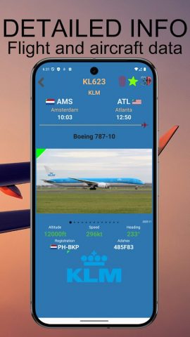 Air Traffic — flight tracker для Android — скриншот 4