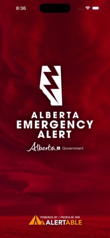Alberta Emergency Alert для iOS — скриншот 1