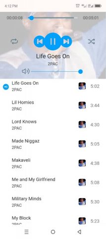 All 2Pac Songs: Tupac Shakur для Android — скриншот 5