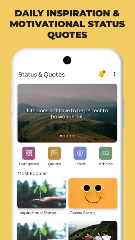 All Status Messages & Quotes для Android — скриншот 1