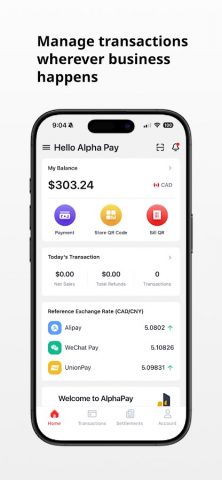 AlphaPay для Android — скриншот 1