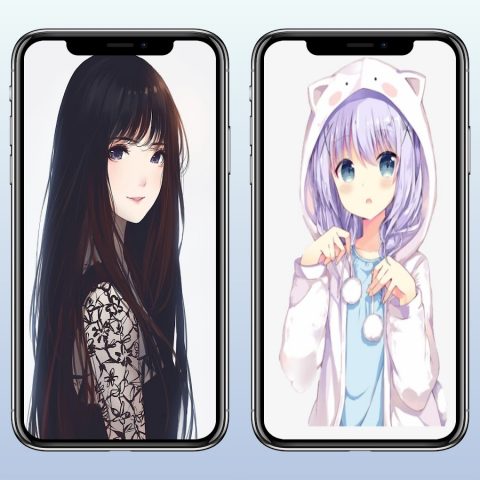 Аниме Девушка обои для Android — скриншот 2