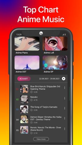 Anime Music для Android — скриншот 2