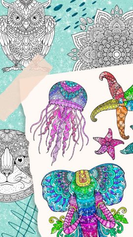 Антистресс Раскраска Взрослые для Android — скриншот 5