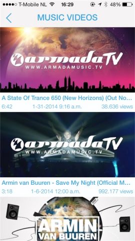 Armin van Buuren для iOS — скриншот 2