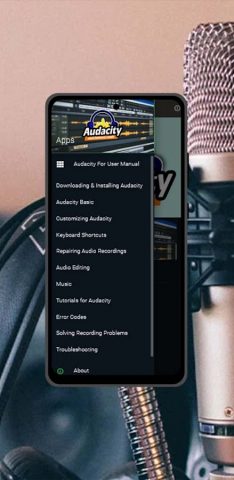 Audacity User Manual App для Android — скриншот 4
