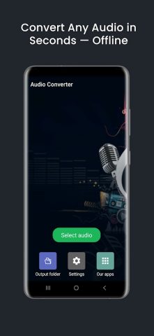 Audio Converter (MP3 AAC OPUS) для Android — скриншот 1