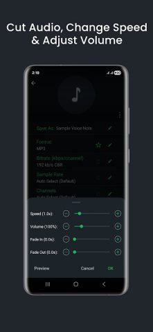 Audio Converter (MP3 AAC OPUS) для Android — скриншот 5