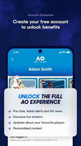 Australian Open Tennis 2026 для Android — скриншот 3
