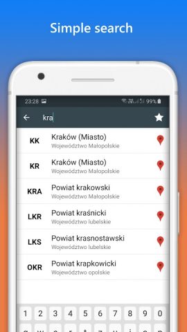 Автономера Евросоюза для Android — скриншот 4