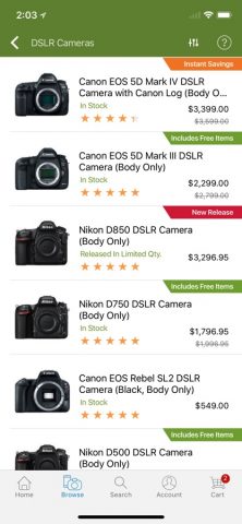 B&H Photo, Video & Pro Audio для iOS — скриншот 3