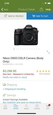 B&H Photo, Video & Pro Audio для iOS — скриншот 4