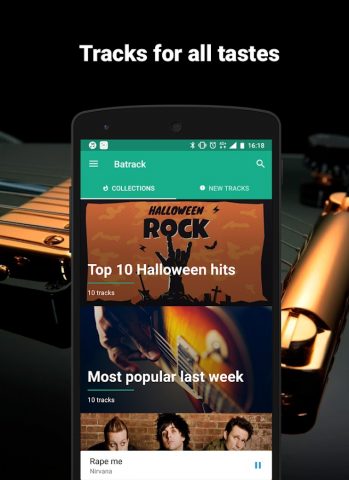 Backing tracks — минусовки для Android — скриншот 1