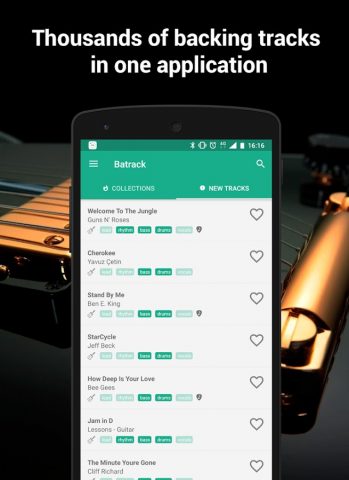 Backing tracks — минусовки для Android — скриншот 2