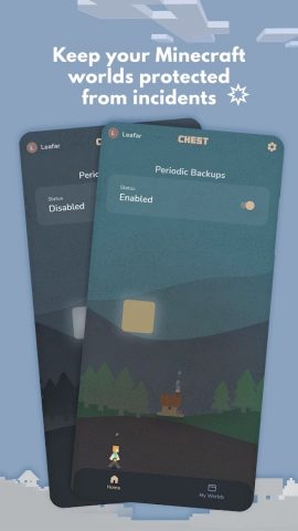 Backup for Minecraft PE для Android — скриншот 1