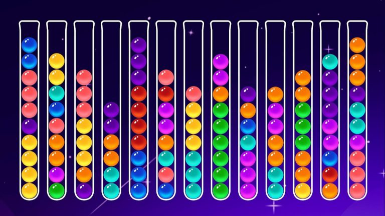 Ball Sort: сортировка по цвету — скриншот 1