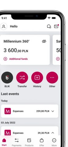 Bank Millennium для iOS — скриншот 1