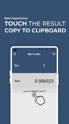 Bar to Atm Converter для Android — скриншот 2