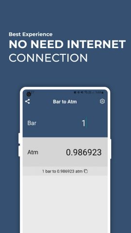 Bar to Atm Converter для Android — скриншот 3